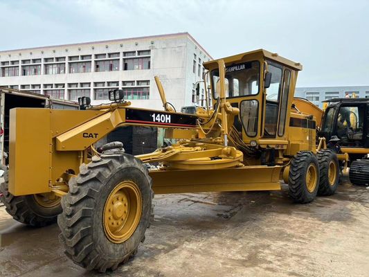 Nhật Bản nguyên bản 140H Caterpillar Motor Grader sử dụng an toàn hoạt động