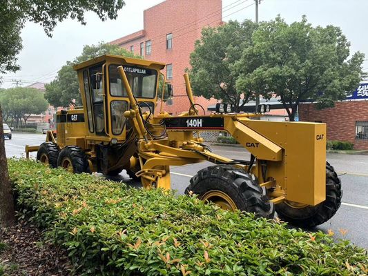 Nhật Bản nguyên bản 140H Caterpillar Motor Grader sử dụng an toàn hoạt động