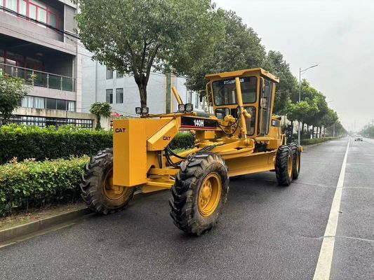 Nhật Bản nguyên bản 140H Caterpillar Motor Grader sử dụng an toàn hoạt động
