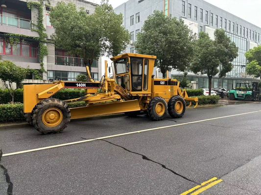 Nhật Bản nguyên bản 140H Caterpillar Motor Grader sử dụng an toàn hoạt động