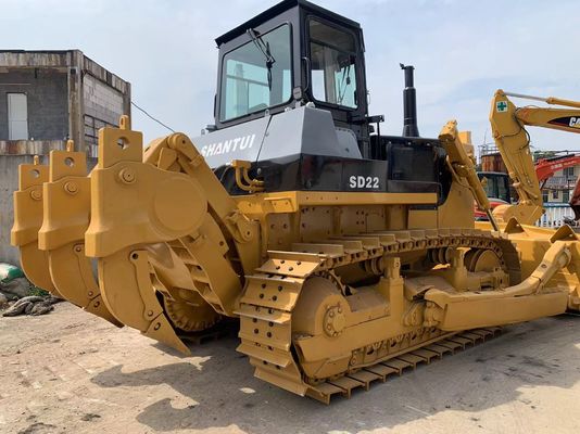 6 Way Blade SHANTUI SD22 Bulldozer tay hai với Hydraulic Ripper