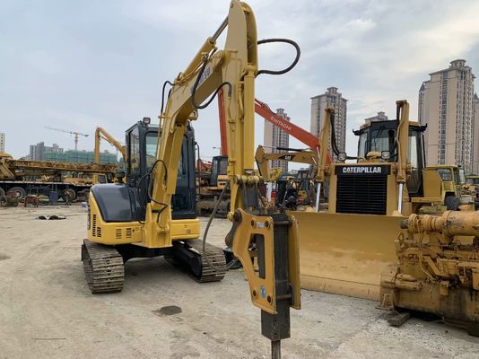 Komatsu PC55MR-2 máy đào cũ Nhật Bản Mini Size với búa thủy lực