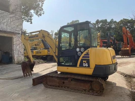 Màu nguyên bản sử dụng Komatsu PC56MR-2 Mini Excavator trong tình trạng tuyệt vời