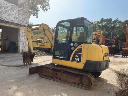 Màu nguyên bản sử dụng Komatsu PC56MR-2 Mini Excavator trong tình trạng tuyệt vời