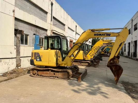 Màu nguyên bản sử dụng Komatsu PC56MR-2 Mini Excavator trong tình trạng tuyệt vời