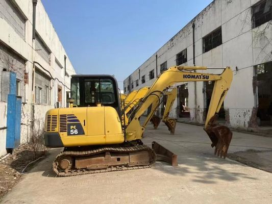 Màu nguyên bản sử dụng Komatsu PC56MR-2 Mini Excavator trong tình trạng tuyệt vời