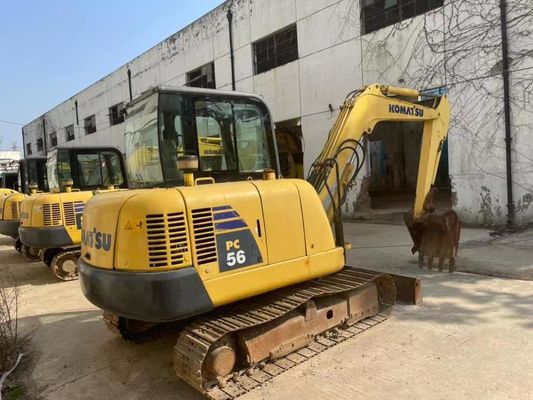 Màu nguyên bản sử dụng Komatsu PC56MR-2 Mini Excavator trong tình trạng tuyệt vời