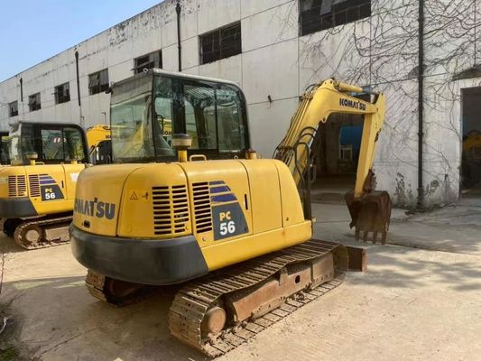 Màu nguyên bản sử dụng Komatsu PC56MR-2 Mini Excavator trong tình trạng tuyệt vời