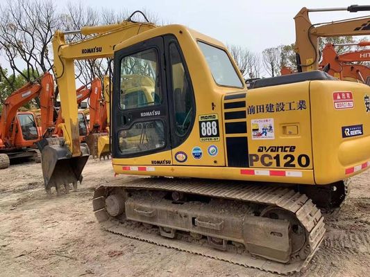12 tấn sử dụng Komatsu PC120-6 Crawler Hydraulic Excavator Bảo đảm an toàn