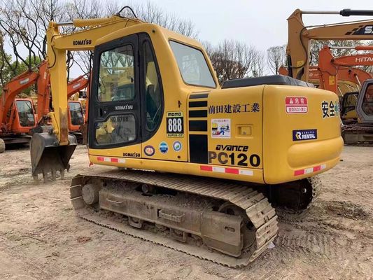 12 tấn sử dụng Komatsu PC120-6 Crawler Hydraulic Excavator Bảo đảm an toàn