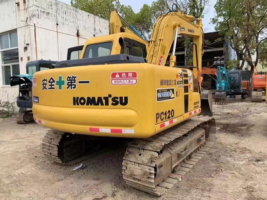 12 tấn sử dụng Komatsu PC120-6 Crawler Hydraulic Excavator Bảo đảm an toàn