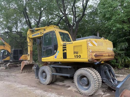 Máy đào Komatsu Nhật Bản PC150W-6 Máy đào bánh xe cũ