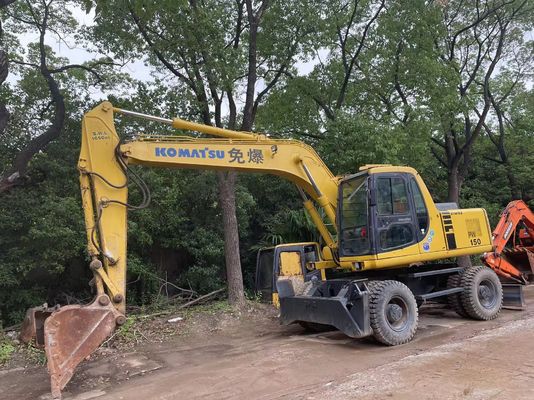 Máy đào Komatsu Nhật Bản PC150W-6 Máy đào bánh xe cũ