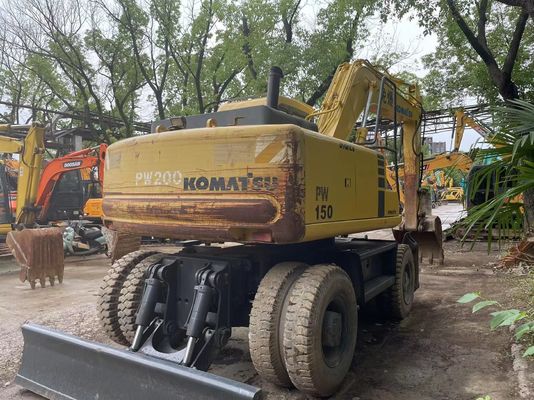 Máy đào Komatsu Nhật Bản PC150W-6 Máy đào bánh xe cũ