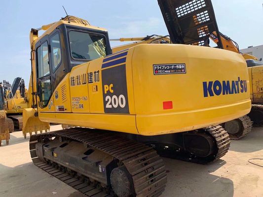 Hoạt động dễ dàng Máy đào Komatsu cũ PC200-7 Bản gốc Nhật Bản Máy đào 20 tấn