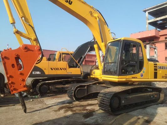 Nhật Bản sử dụng Komatsu PC220 6 máy đào dễ dàng vận hành với búa thủy lực
