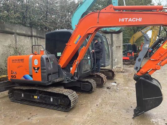 Nhật Bản gốc sử dụng Hitachi ZX60 Mini Crawler Excavator với ngón tay cái thủy lực