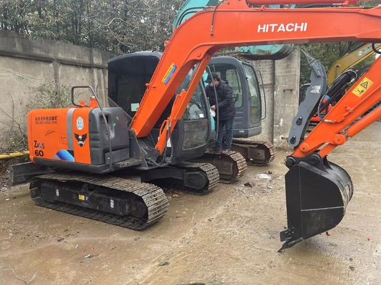 Nhật Bản gốc sử dụng Hitachi ZX60 Mini Crawler Excavator với ngón tay cái thủy lực
