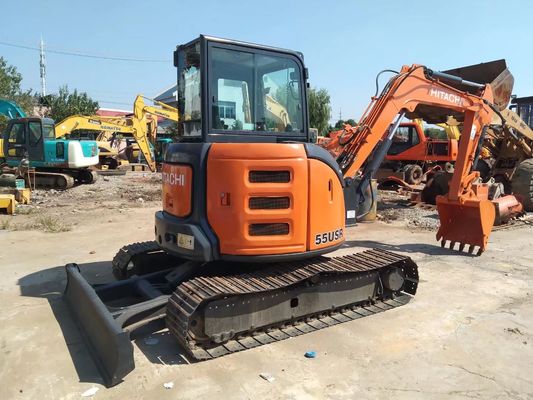 Hitachi ZX55USR-5A Mini Crawler Excavator cũ Chế độ tốt Mini Excavator cũ