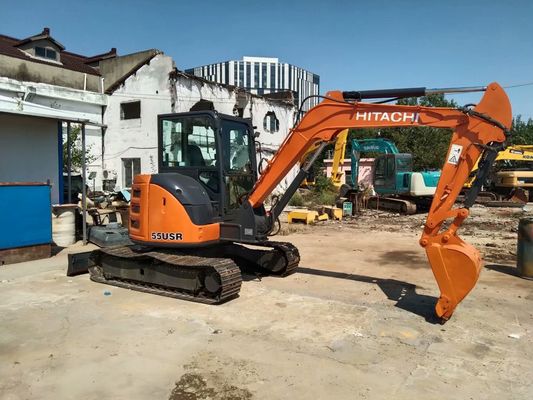 Hitachi ZX55USR-5A Mini Crawler Excavator cũ Chế độ tốt Mini Excavator cũ