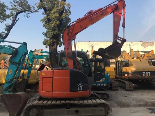 Nhật Bản sử dụng máy đào ZX75US-3 Hiệu quả năng lượng Hitachi Crawler Excavator