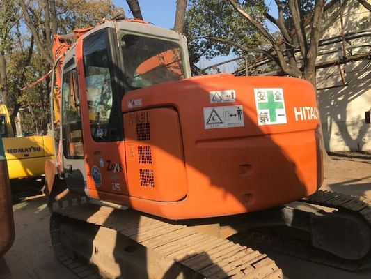 ZX135US Máy đào tay hai trong tình trạng tốt Hitachi Crawler Excavator Màu gốc