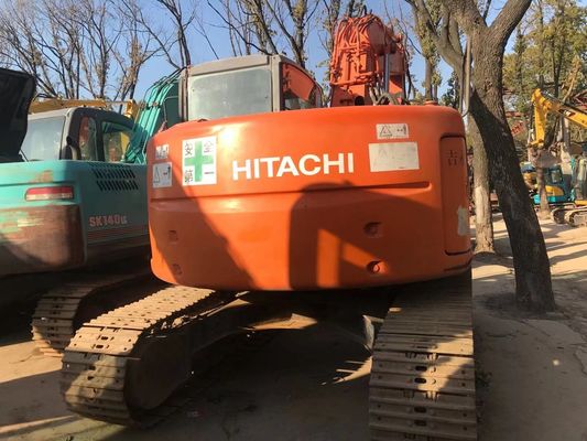 ZX135US Máy đào tay hai trong tình trạng tốt Hitachi Crawler Excavator Màu gốc