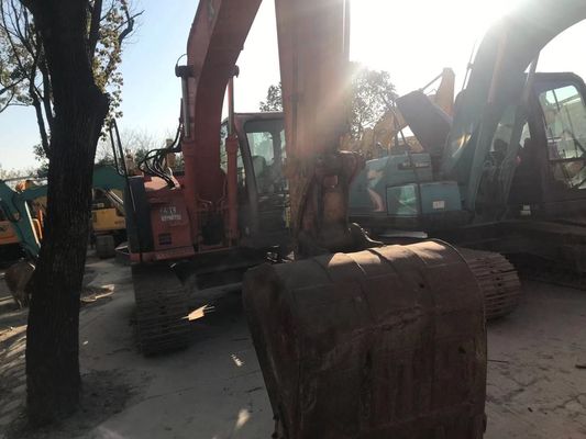 ZX135US Máy đào tay hai trong tình trạng tốt Hitachi Crawler Excavator Màu gốc