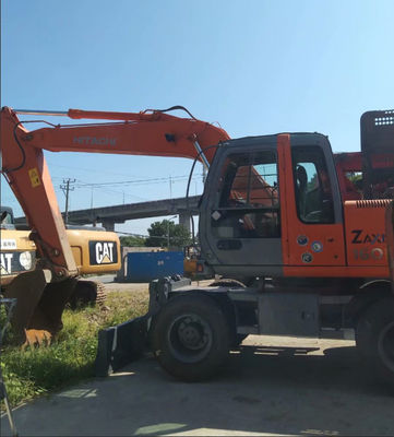 Màu nguyên bản sử dụng Hitachi ZX160W máy đào bánh xe trong tình trạng tốt