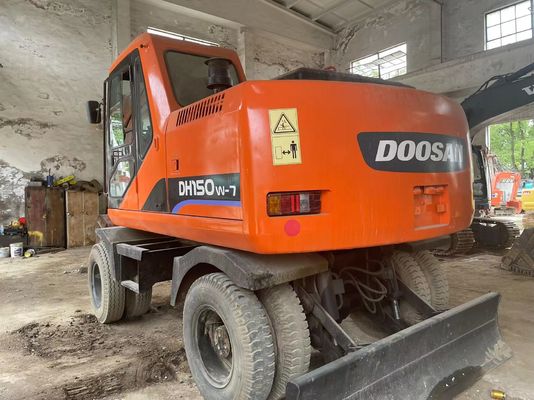 Kiểm soát thông minh sử dụng máy đào DH150W-7 Doosan Wheel Excavator 2012 năm