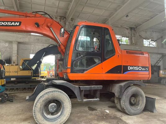 Kiểm soát thông minh sử dụng máy đào DH150W-7 Doosan Wheel Excavator 2012 năm