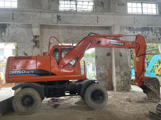 Kiểm soát thông minh sử dụng máy đào DH150W-7 Doosan Wheel Excavator 2012 năm