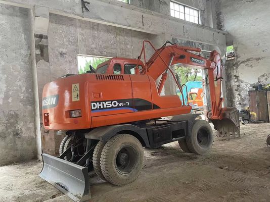 Kiểm soát thông minh sử dụng máy đào DH150W-7 Doosan Wheel Excavator 2012 năm