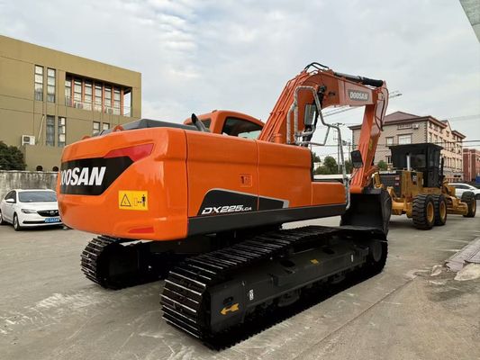 Doosan DX225LCA gốc của Hàn Quốc Thiết bị đào cũ loại Crawler
