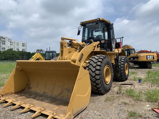 Tiếng ồn thấp 966H Máy tải bánh xe CAT sử dụng hiệu quả cao với động cơ CAT