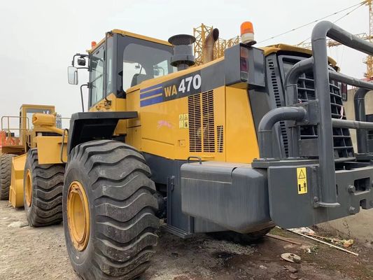 Màu sơn lại Loader bánh xe cũ Komatsu WA470-6 Loader tay thứ hai