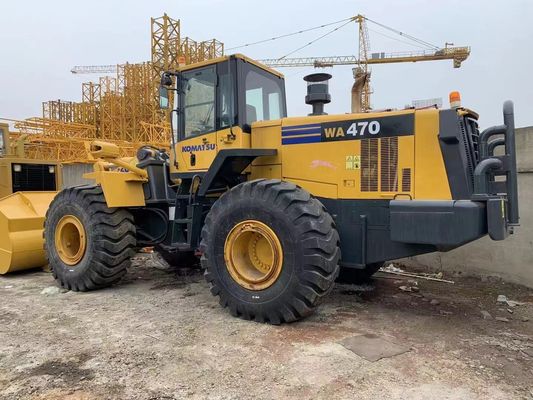Màu sơn lại Loader bánh xe cũ Komatsu WA470-6 Loader tay thứ hai