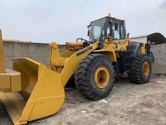 Màu sơn lại Loader bánh xe cũ Komatsu WA470-6 Loader tay thứ hai