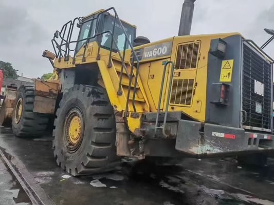 Komatsu WA600-6 Loader bánh xe nhỏ cũ WA500-6 Hoạt động an toàn cho khai thác mỏ