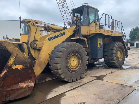 Komatsu WA600-6 Loader bánh xe nhỏ cũ WA500-6 Hoạt động an toàn cho khai thác mỏ