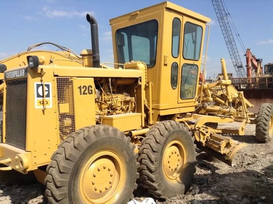 Công suất nặng 12G sử dụng Caterpillar Motor Grader giảm tiếng ồn Hoạt động dễ dàng