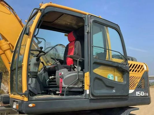 Hyundai R150W-9 Xe đào bánh xe cũ 2015 Độ chính xác cao cho xây dựng