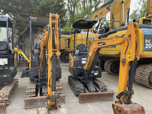Được sử dụng SANY SY16C Mini Excavator hoạt động trơn tru cho công việc trong vườn