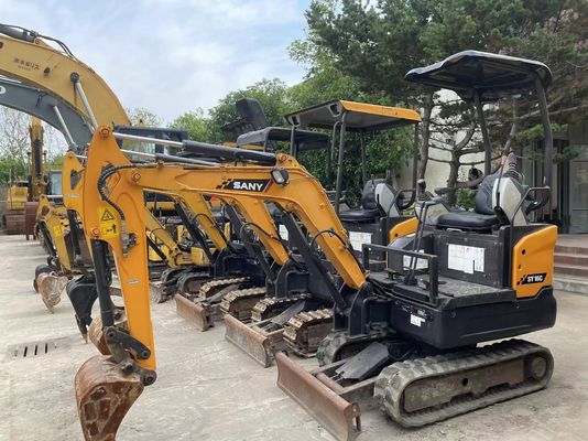 Được sử dụng SANY SY16C Mini Excavator hoạt động trơn tru cho công việc trong vườn