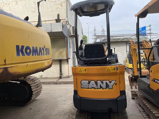 Được sử dụng SANY SY16C Mini Excavator hoạt động trơn tru cho công việc trong vườn