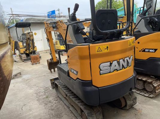 Được sử dụng SANY SY16C Mini Excavator hoạt động trơn tru cho công việc trong vườn