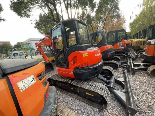 Màu sơn lại được sử dụng Kubota KX163-5 Mini Crawler Excavator Trong tình trạng tuyệt vời / Kubota Excavator với động cơ EPA và cánh tay lắc