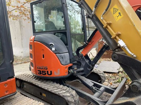Bản gốc Nhật Bản sử dụng Hitachi ZX35U-5N Mini Excavator Trong tình trạng tuyệt vời/Sử dụng Nhật Bản Mini Excavator với cánh tay swing và động cơ EPA