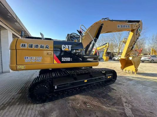 Màu vàng gốc Nhật Bản sử dụng CAT Excavator 320D2 Caterpillar Crawler Excavator