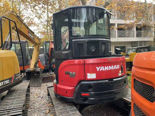 Nhật Bản nguyên bản sử dụng Yanmar Vio55-5B Mini Excavator với động cơ EPA/Sử dụng Kubota Mini Excavator bán